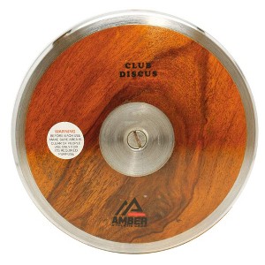 Amber Fight Gear Precision Wood Club Discus – Balanced & Stable Thrower's Companion for Track & Field Training & Competitions, 1kg, 1.6kg, 2kg - 1 of 4