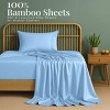 4 Piece Viscose from Bamboo Cooling sheets Ultra Soft 100% Organic Deep Pocket Luxury Bed Sheets with Pillowcases - Lux Decor Collection - 3 of 4