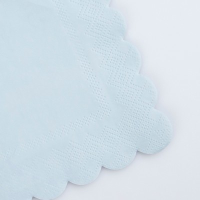 Summer Sky Blue Large Napkins - Thumbnail 4