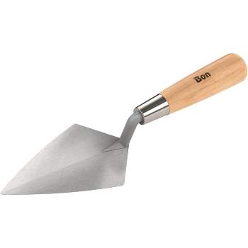 Bon Tool 11-628 Pointing Trowel - Car Steel 5 1/2-inch X 2 1/2-inch Wood Handle