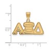 Black Bow Jewelry 14k Yellow Gold Plated Sterling Silver Alpha Xi Delta Greek Life Medium Pendant - 2 of 3