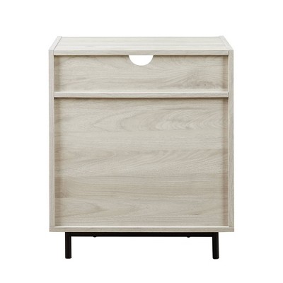 Transitional 2 Drawer Nightstand with USB Port - Saracina Home