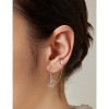 Detachable Double-Piercing Chain Earrings | 14K Gold Plated 316L Surgical Steel - 2 of 4