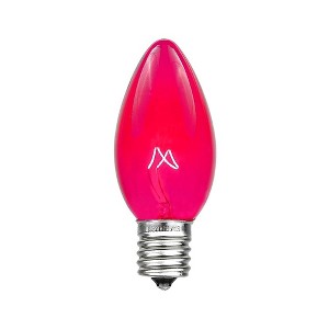 Novelty Lights C9 Incandescent Traditional Vintage Christmas Replacement Bulbs 25 Pack - 1 of 4