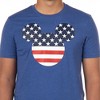 Seven Times Six Mickey Mouse T-Shirt Men's American Flag Short Sleeve Graphic Top Blue - 3 of 4
