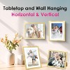 Attop 8x10 Picture Frame Bulk-6 Pack, Gold Picture Frames Collage Wall Decor, Wall & Tabletop Picture Frames, Photo Frame with HD Plexiglass - 4 of 4