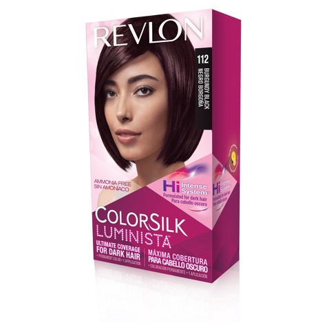 Revlon Colorsilk Luminista Permanent Hair Color Dark Hair 112 Burgundy Black 1 Kit
