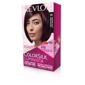 Revlon Colorsilk Luminista Permanent Hair Color - Dark Hair 112 Burgundy Black - 1 kit, 112 Red Black