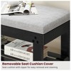 VYNXARIA Bamboo Shoe Bench - 3 - Tier, Adjustable Shelves, Cushioned, Ideal for Entryway & More - 4 of 4