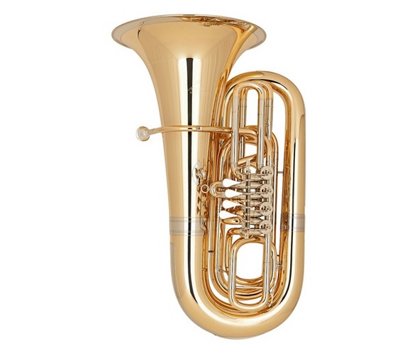Miraphone 191 Series 5/4 BBb Tuba 191-4V Gold Brass 4 Valves Nickel Silver Slides