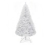 6ft/7.5ft White Spruce Artificial Christmas Tree Artificial Unlit Pine Tree with 880/1258 Branch Tips and Metal Hinges & Foldable Base - 2 of 4