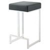 NicBex Bar Stools Upholstered Counter Stools with Faux Leather Upholstery, Chrome Legs for Kitchen Island, Pub - 3 of 4