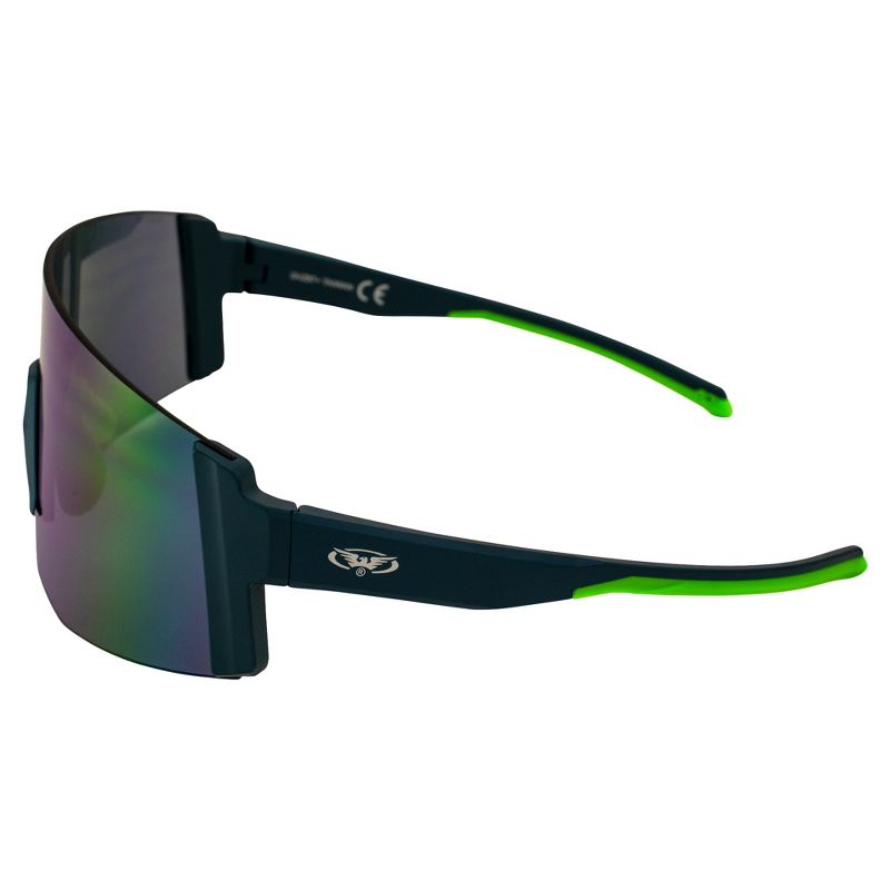 2 Pairs of Global Vision Astro Cycling Sunglasses with Blue Mirror, Flash Mirror Lenses, 2 of 8