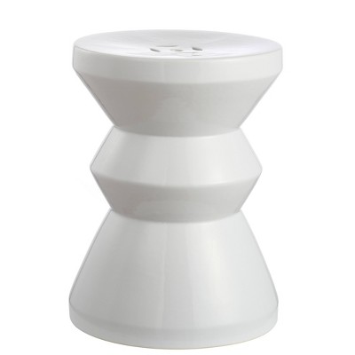 Larsa Garden Stool - White - Safavieh