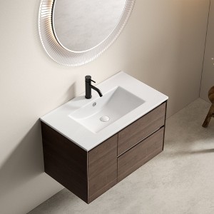 Hrinhom 30"W Bathroom Vanity Sink,Modern Ceramic Wash Basin Without Faucet - 1 of 4