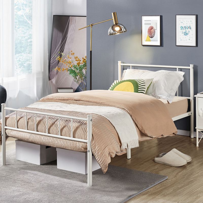 Yaheetech Basic Metal Bed Frame with Headboard and Footboard, 2 of 10