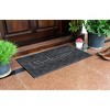 RugSmith Silver Moulded Welcome Geometric Pattern Doormat - 3 of 4