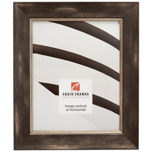 Aristocrat  Distressed Black and Pewter Picture Frame - 1 of 4