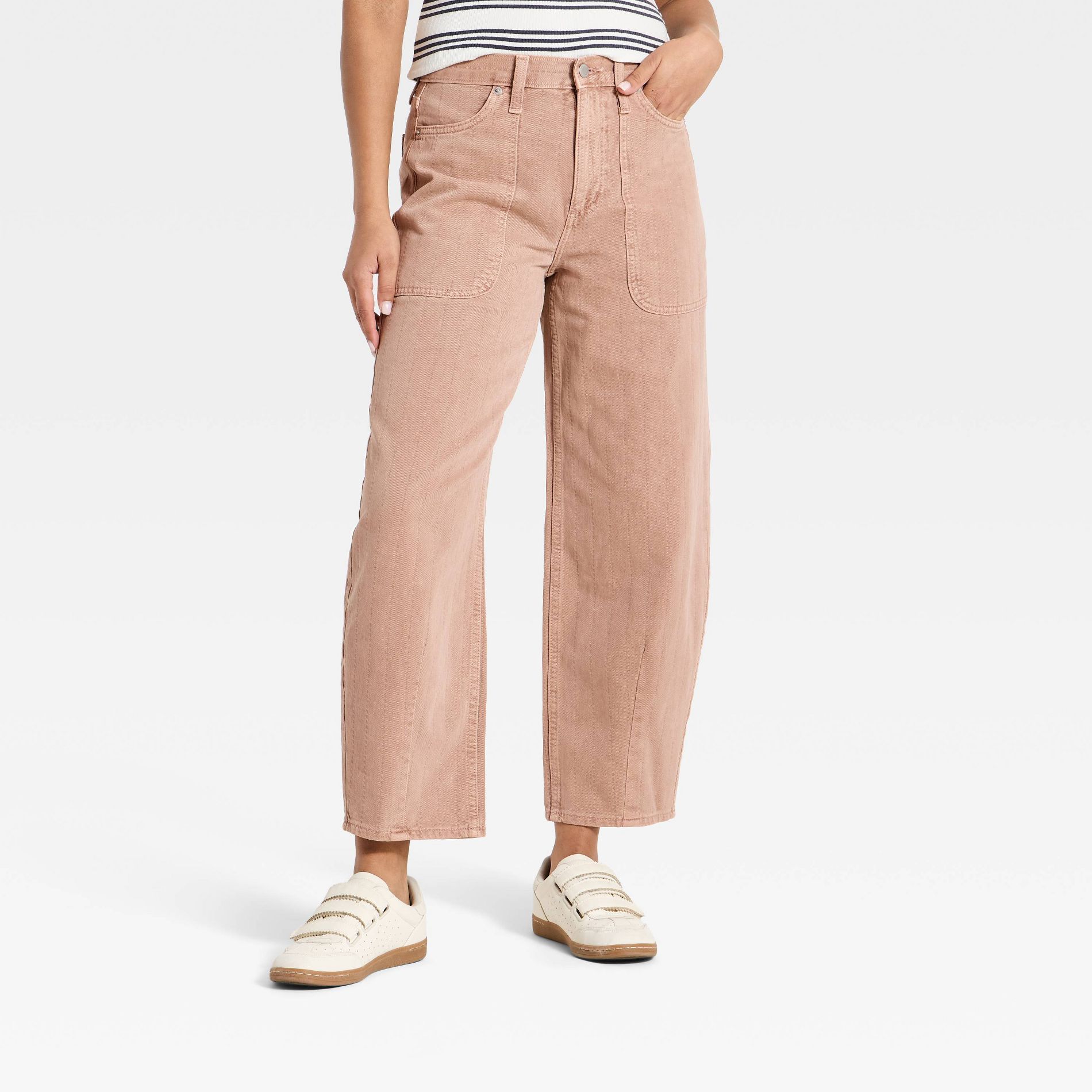 Women's High-Rise Easy Barrel Leg Jeans - Universal Thread™