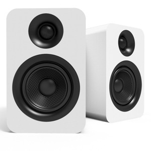 Kanto YUP4 Passive Bookshelf Speakers with 1" Silk Dome Tweeter and 4" Kevlar Woofer - Pair (White) - 1 of 4