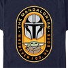 Men's Star Wars: The Mandalorian Grogu and Mando Wherever I Go, He Goes Badge T-Shirt - image 2 of 4