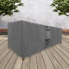KHOMO GEAR Waterproof Square Table Cover – Heavy-Duty Outdoor Furniture Protector in Grey – Fits Patio Coffee & Small Square Tables - 70x25x34 - 2 of 4
