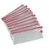 Sax Mesh Zippered Bag, 5 x 13 Inches, Clear with Red Trim, Pack of 10 - image 2 of 4