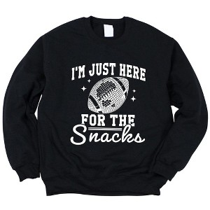 Simply Sage Market Women's Graphic Sweatshirt I'm Just Here For The Snacks Disco - 1 of 4