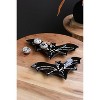 Nesting Ceramic Bat Serving Platters – 1" Tall Halloween Trays Set of 2 by Kalalou - 2 of 4