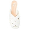 Journee Collection Womens Haize Tru Comfort Foam Slide Low Block Heel Sandals White 6 - 4 of 4