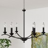 Maxax 30" 6-Light Gold Iron Chandelier - 2 of 4