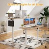 PexFix 48" x 24" Electric Standing Desk Nature Desktop Height Adjustable Computer Desk Stand up Home Office Desk with Splice Board - 4 of 4