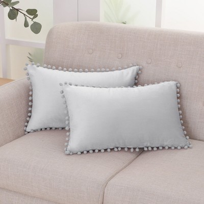 Deconovo Velvet Pom-Pom Pillow Covers 2-Pack – Multiple Sizes (Cover Only)