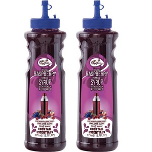 Master of Mixes Cocktail Essentials Raspberry Syrup - 375ml Bottle (12.7 Fl Oz) - Mixer Perfect for Bartenders and Mixologists - 1 of 4