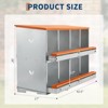 Chicken egg laying box, metal chicken egg laying box, egg laying box with large ventilation holes for easy egg collection - 2 of 4