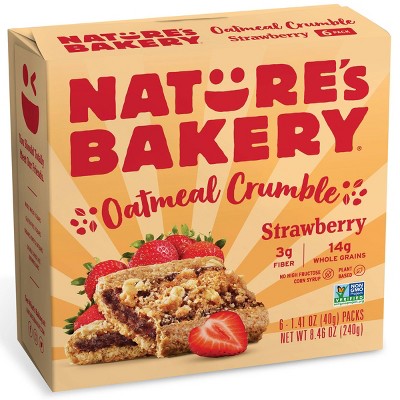 Nature&#39;s Bakery Strawberry Crumble Bar - 8.46oz/6ct