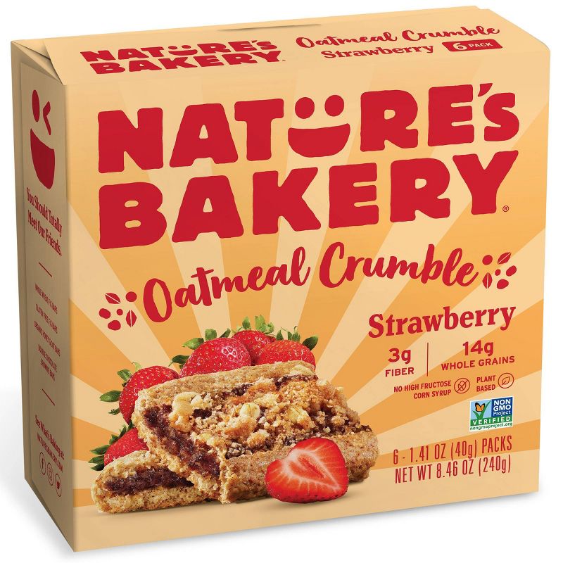 Nature&#39;s Bakery Strawberry Crumble Bar - 8.46oz/6ct, 1 of 8