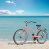 Infurnic Bicycles, 26 Inch Beach Cruiser Bike with Adjustable Seat, Single Speed Bicycle for Women men, Orange, 73"*40"*26" - 4 of 4