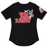Ladies Tom and Jerry Shirt - Ladies Classic Tom and Jerry Cartoon Mesh Button Down Baseball Jersey - Hanna Barbera Tom and Jerry Mesh Jersey - 2 of 4
