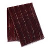 CTM Women's Sheer Sparkling Metallic Stripe Lightweight Scarf - 2 of 4