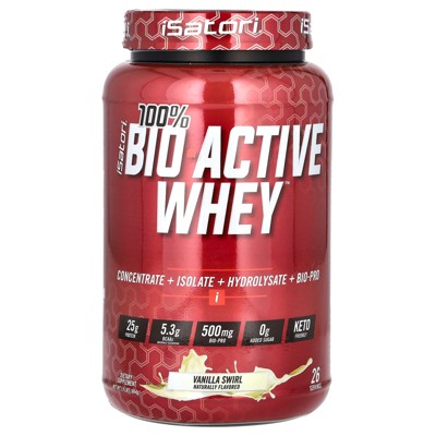 Isatori 100% Bio Active Whey, Vanilla Swirl , 1.9 lbs (864 g)