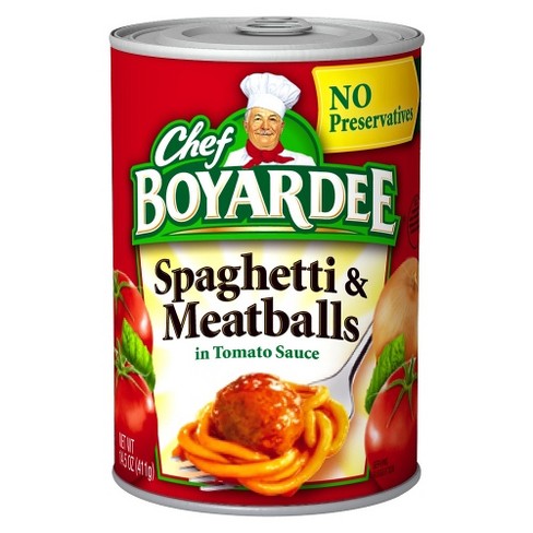 Chef Boyardee Spaghetti & Meatballs 14.5 Oz : Target