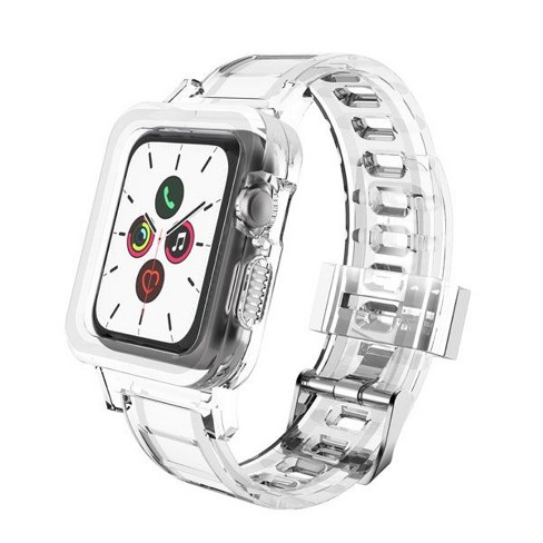 Mybat Crystal Watch Band With Bumper Case Compatible With Apple