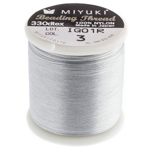 John Bead Miyuki Nylon Beading Thread B White 55 Yards (50m) for DIY Jewelry Making - 1 of 4