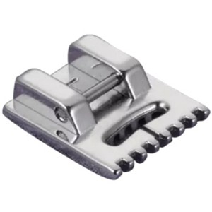 Brother SA179 7mm Pin Tuck Sewing Foot with 7 Grooves Snap On - 1 of 1