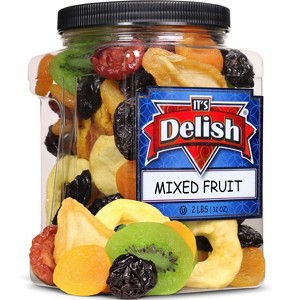 Dried Mixed Fruit with Prunes by It's Delish, 2 lbs (32 Oz) Jumbo Container - 1 of 4