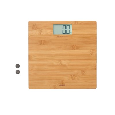 American Weigh Scales Bathroom Body Weight Scale Non-slip Rubber Coated  Digital Large Lcd Display 400lb Capacity : Target