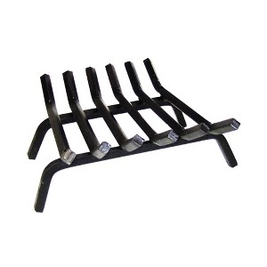 Achla Designs 18" Sturdy Tapered Wrought Iron Hearth Grate Black - 1 of 4