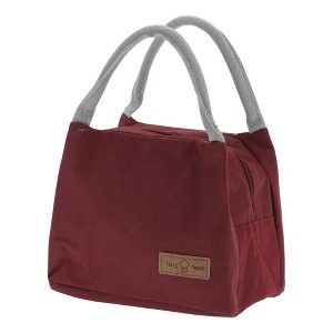 Unique Bargains Reusable Insulated Lunch Tote Bag with Large Capacity for Office Work Picnic Beach or Travel - 1 of 4