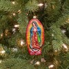 Kurt Adler Noble Gems Glass Ornament for Christmas Tree, Our Lady of Guadalupe - 2 of 4